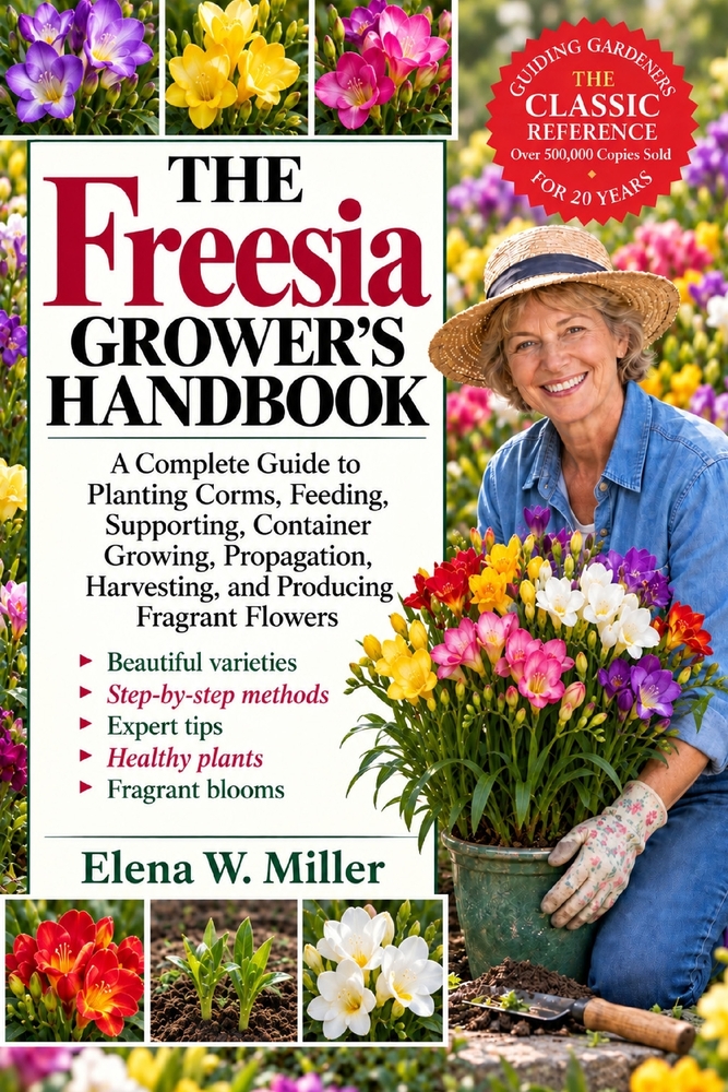 The Freesia Grower's Handbook: A Complete Guide to Planting Corms, Feeding, Supporting, Container Growing, Propagation, Harvesting, and Producing Frag cover