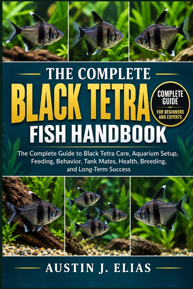 The Complete Black Tetra Fish Handbook: The Complete Guide to Black Tetra Care, Aquarium Setup, Feeding, Behavior, Tank Mates, Health, Breeding, and L cover