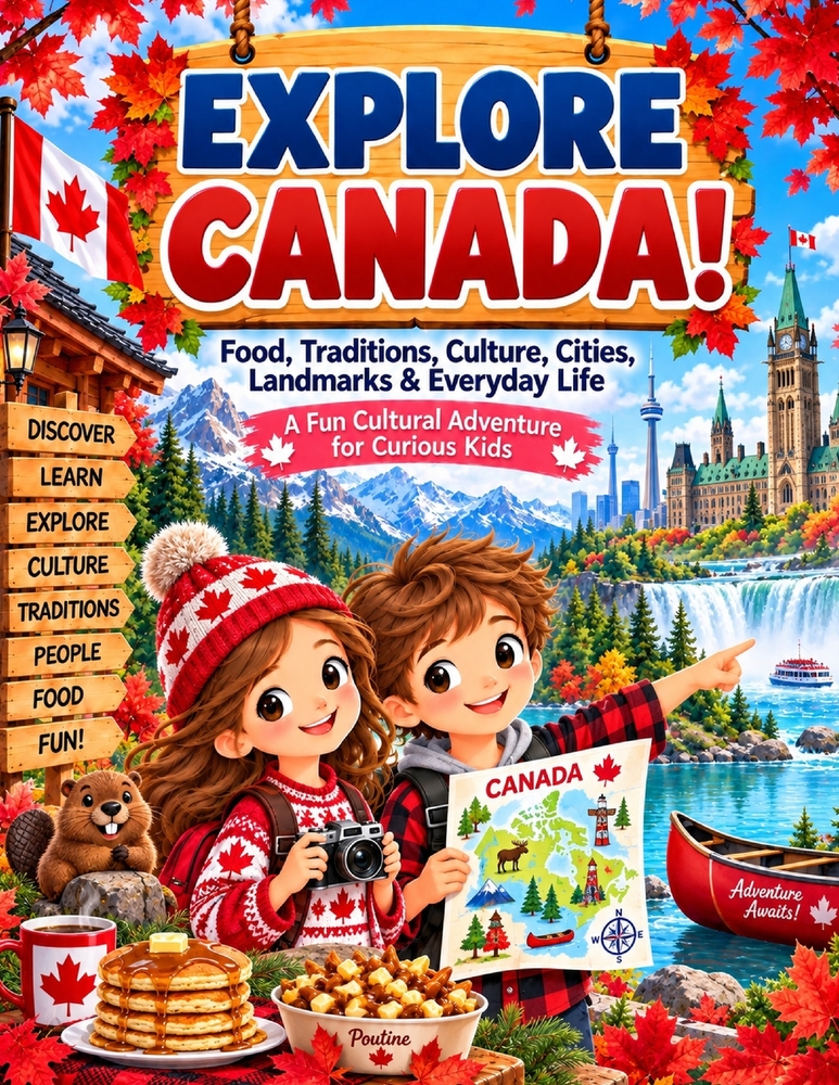 Explore Canada!: Food, Traditions, Culture, Cities, Landmarks & Everyday Life: A Fun Cultural Adventure for Curious Kids cover