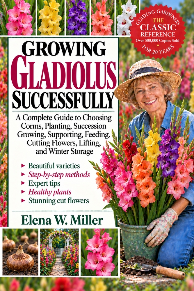 Growing Gladiolus Successfully: A Complete Guide to Choosing Corms, Planting, Succession Growing, Supporting, Feeding, Cutting Flowers, Lifting, and W cover