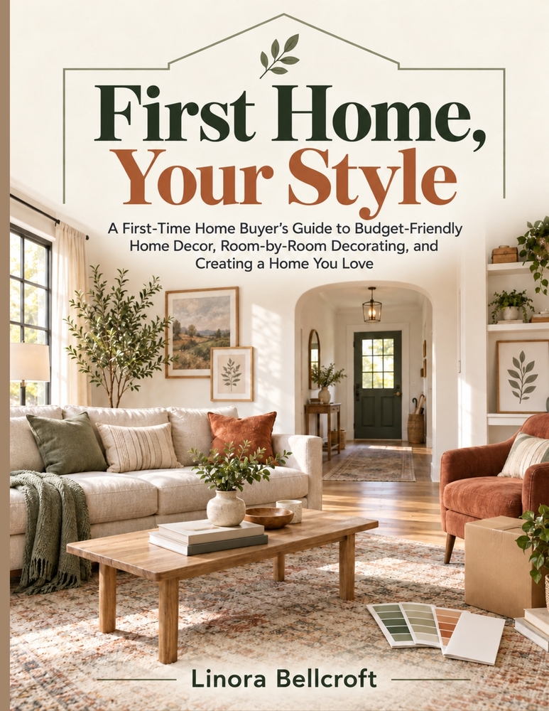 First Home, Your Style: First-Time Home Buyer's Guide to Budget-Friendly Home Decor, Room-by-Room Decorating, and Creating a Home You Love cover