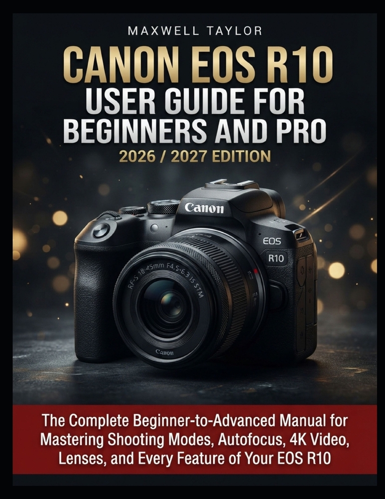 Canon EOS R10 User Guide for Beginners and Pro 2026/2027 Edition: The Complete Beginner-To-Advanced Manual for Mastering Shooting Modes, Autofocus, 4k cover