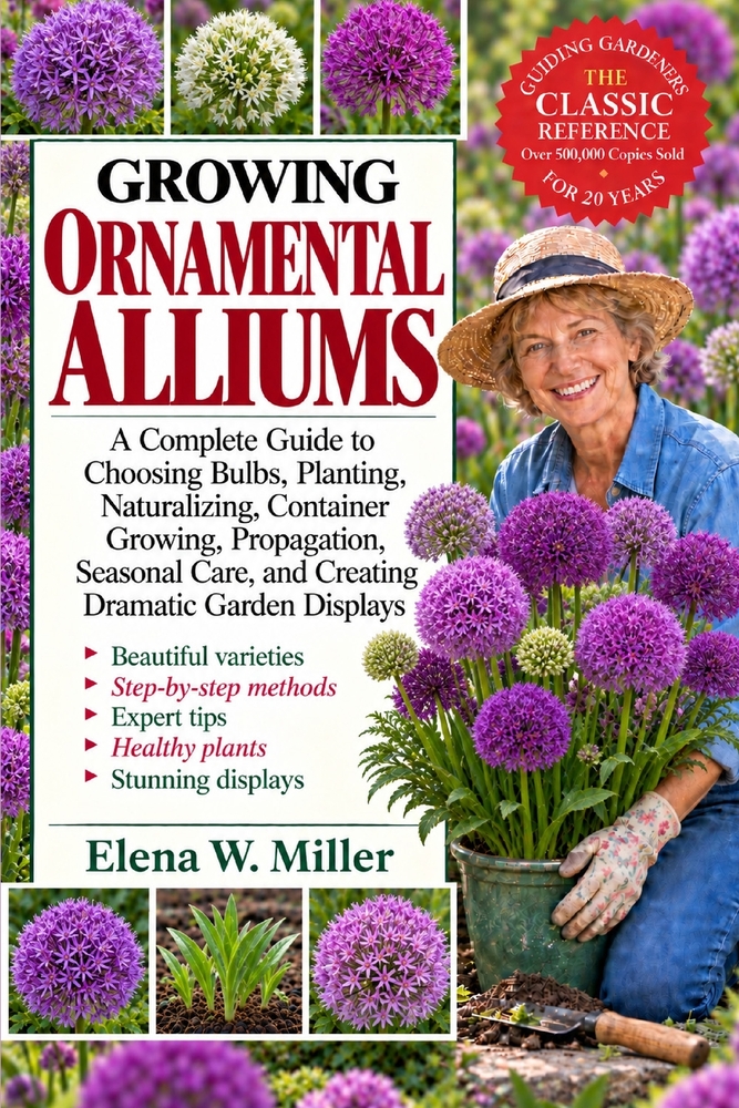 Growing Ornamental Alliums: A Complete Guide to Choosing Bulbs, Planting, Naturalizing, Container Growing, Propagation, Seasonal Care, and Creating Dr cover