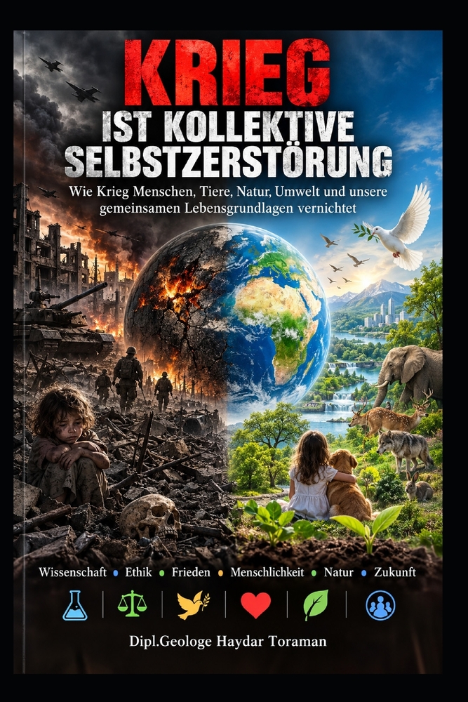 Der Krieg Ist Kollektive Selbstzerstörung: Wie Krieg Menschen, Tiere, die Natur, die Umwelt und unsere gemeinsamen Lebensgrundlagen zerstört cover