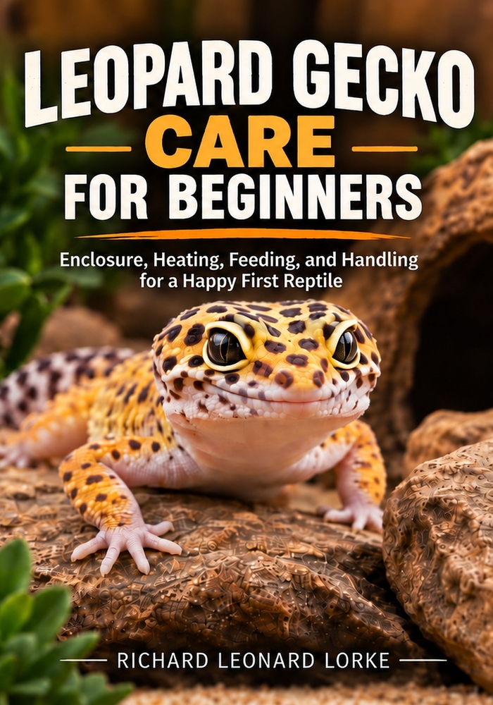 Leopard Gecko Care for Beginners: Enclosure, Heating, Feeding, and Handling for a Happy First Reptile cover