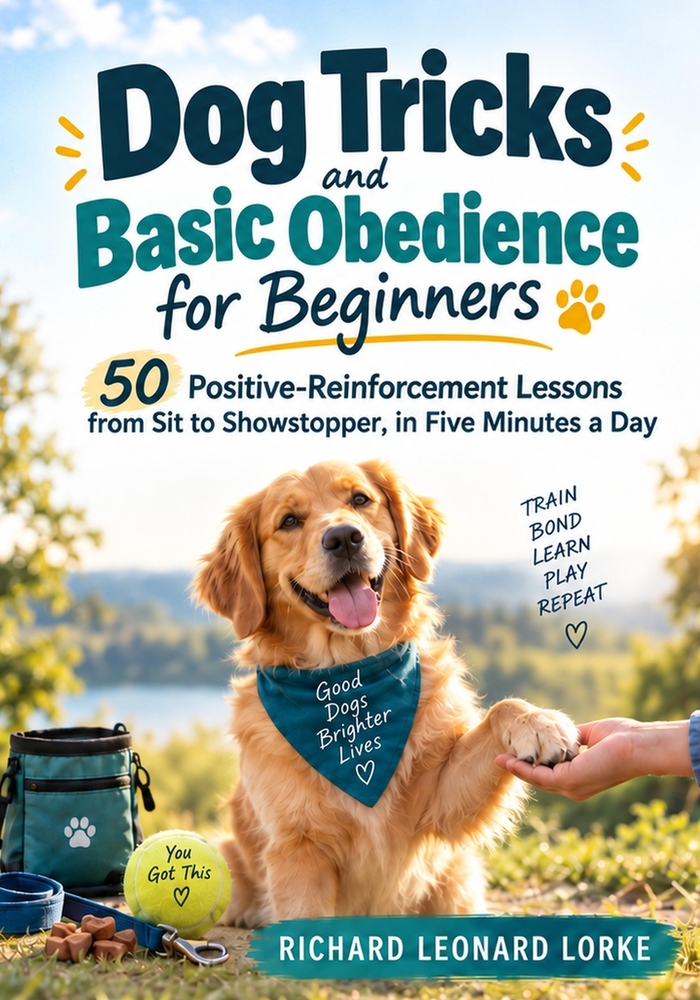 Dog Tricks and Basic Obedience for Beginners: 50 Positive-Reinforcement Lessons from Sit to Showstopper, in Five Minutes a Day cover