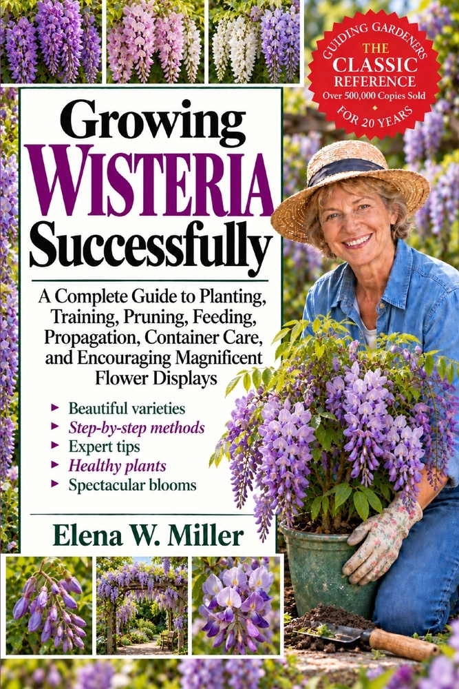 Growing Wisteria Successfully: A Complete Guide to Planting, Training, Pruning, Feeding, Propagation, Container Care, and Encouraging Magnificent Flow cover