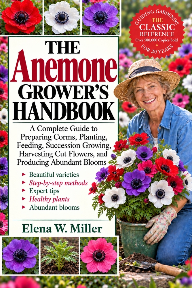 The Anemone Grower's Handbook: A Complete Guide to Preparing Corms, Planting, Feeding, Succession Growing, Harvesting Cut Flowers, and Producing Abund cover