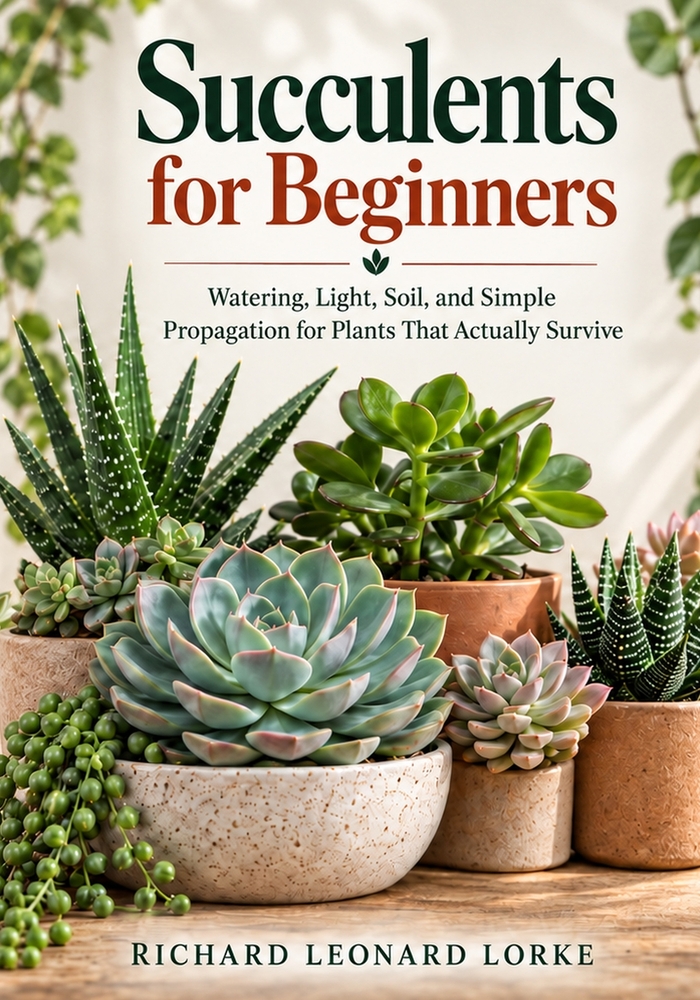 Succulents for Beginners: Watering, Light, Soil, and Simple Propagation for Plants That Actually Survive cover