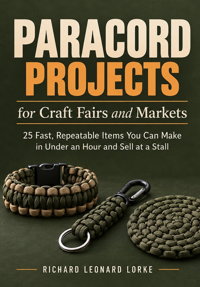 Paracord Projects for Craft Fairs and Markets: 25 Fast, Repeatable Items You Can Make in Under an Hour and Sell at a Stall cover