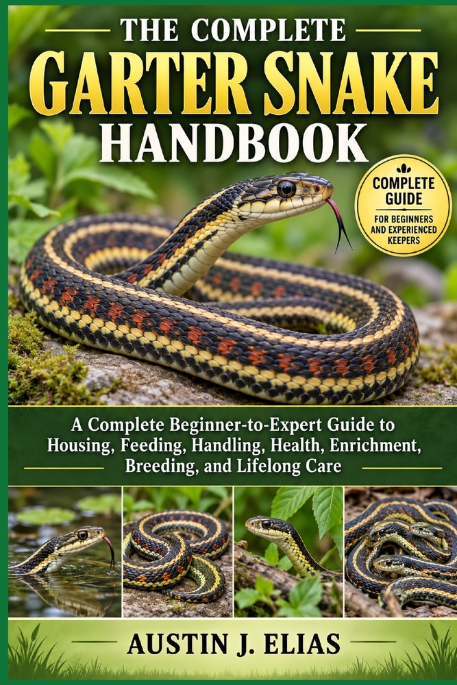 The Complete Garter Snake Handbook: The Complete Garter Snake Handbook: A Complete Beginner-to-Expert Guide to Housing, Feeding, Handling, Health, Enr cover