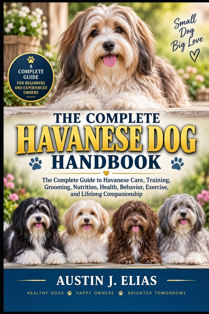 The Complete Havanese Dog Handbook: The Complete Guide to Havanese Care, Training, Grooming, Nutrition, Health, Behavior, Exercise, and Lifelong Compa cover