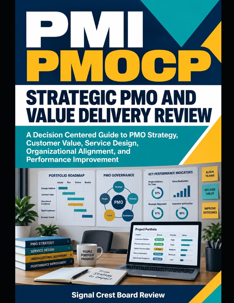 PMI-PMOCP Strategic PMO and Value Delivery Review: A Decision-Centered Guide to PMO Strategy, Customer Value, Service Design, Organizational Alignment cover