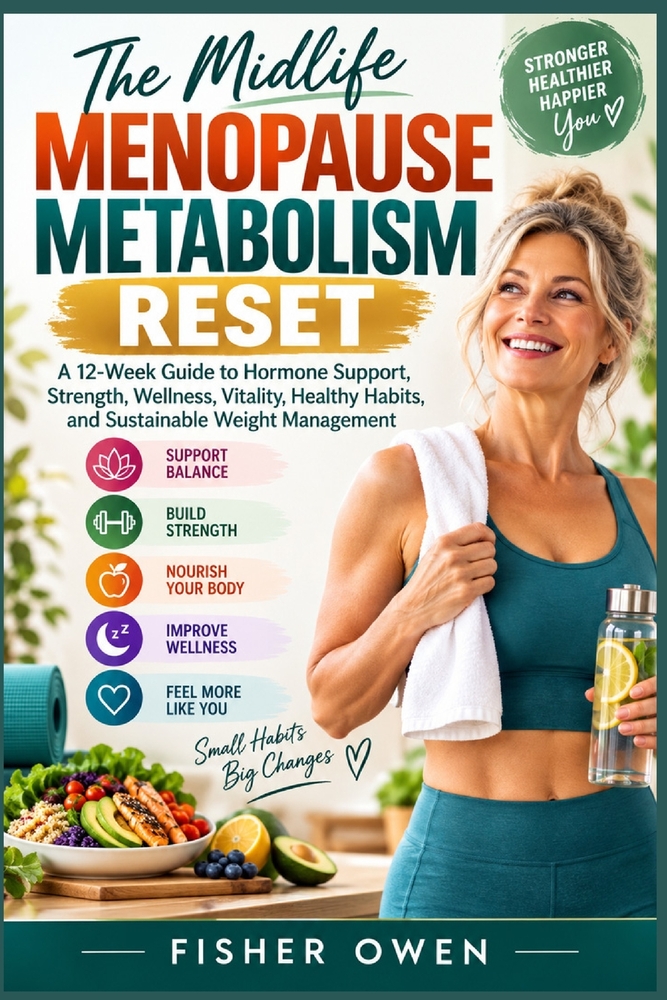 The Midlife Menopause Metabolism Reset: A 12-Week Guide to Hormone Support, Strength, Wellness, Vitality, Healthy Habits, and Sustainable Weight Manag cover