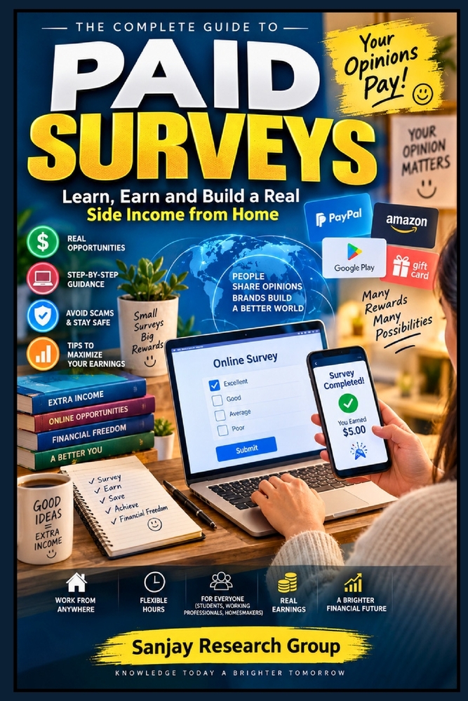 Paid Surveys: Learn Earn and Build a Real Side Income from Home cover