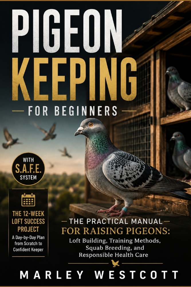Pigeon Keeping for Beginners: The Practical Manual for Raising Pigeons: Loft Building, Training Methods, Squab Breeding, and Responsible Health Care cover
