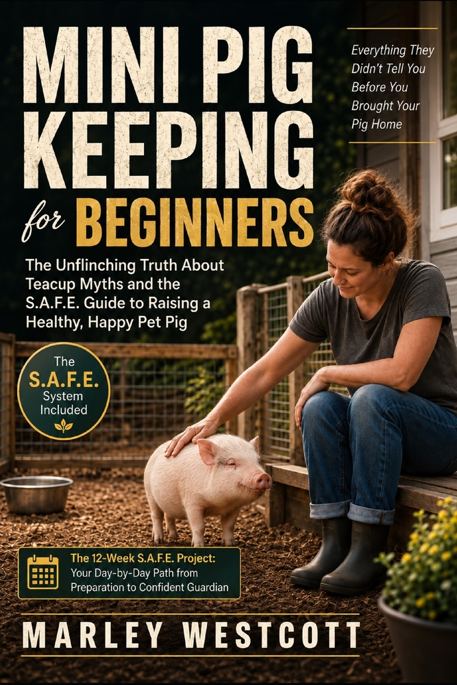 Mini Pig Keeping for Beginners: The Unflinching Truth About Teacup Myths and the S.A.F.E. Guide to Raising a Healthy, Happy Pet Pig cover