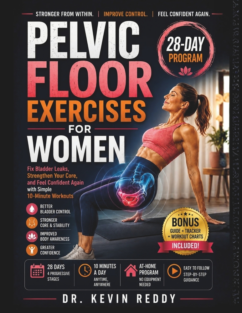 Pelvic Floor Exercises for Women: Fix Bladder Leaks, Strengthen Your Core, and Feel Confident Again with Simple 10-Minute Workouts cover