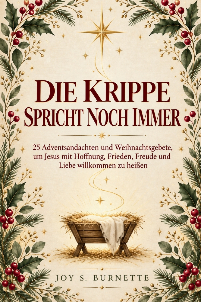 Die Krippe Spricht Noch Immer: 25 Adventsandachten und Weihnachtsgebete, um Jesus mit Hoffnung, Frieden, Freude und Liebe willkommen zu heißen cover