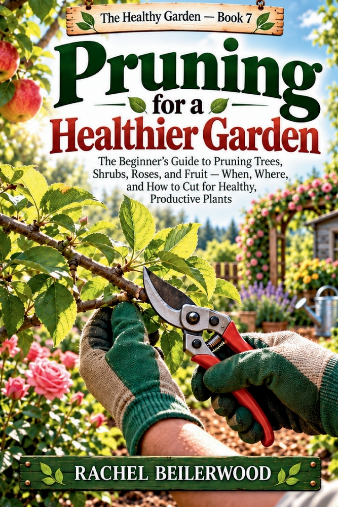 Pruning for a Healthier Garden: The Beginner's Guide to Pruning Trees, Shrubs, Roses, and Fruit - When, Where, and How to Cut for Healthy, Productive cover