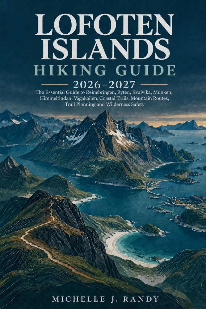 Lofoten Islands Hiking Guide 2026-2027: The Essential Guide to Reinebringen, Ryten, Kvalvika, Munken, Himmeltindan, Vågakallen, Coastal Trails, Mounta cover