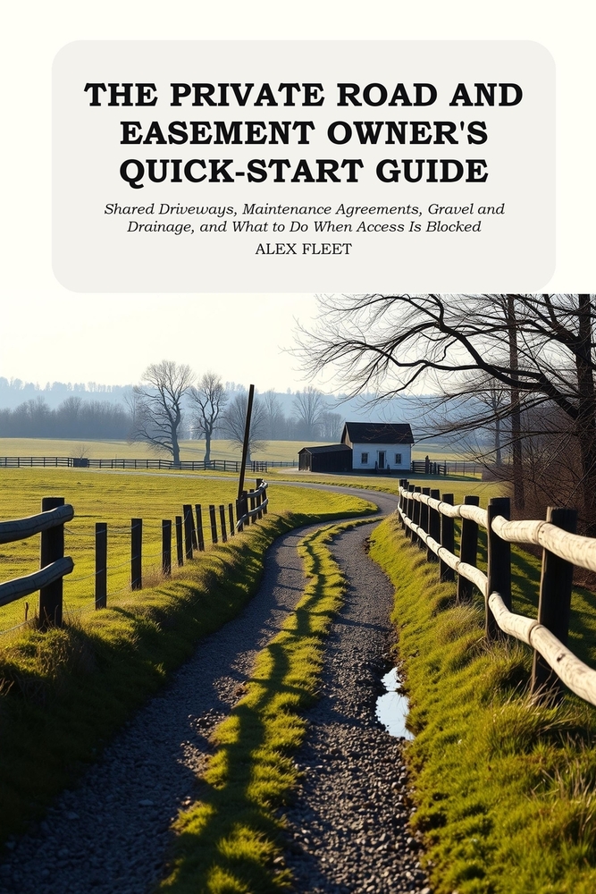The Private Road and Easement Owner's Quick-Start Guide: Shared Driveways, Maintenance Agreements, Gravel and Drainage, and What to Do When Access Is cover