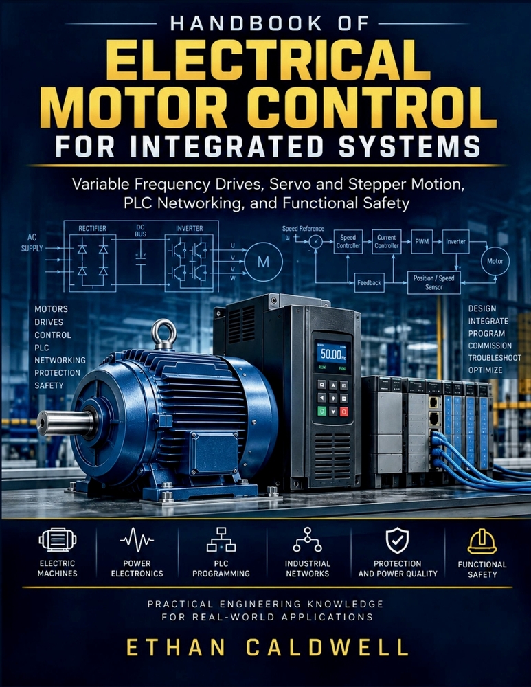 Handbook of Electrical Motor Control for Integrated Systems: Variable Frequency Drives, Servo and Stepper Motion, PLC Networking, and Functional Safet cover