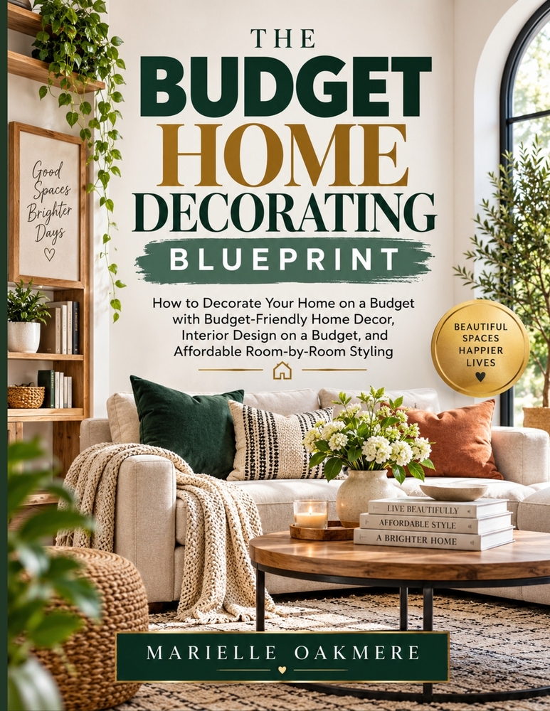 The Budget Home Decorating Blueprint: How to Decorate Your Home on a Budget with Budget-Friendly Home Decor, Interior Design on a Budget, and Affordab cover