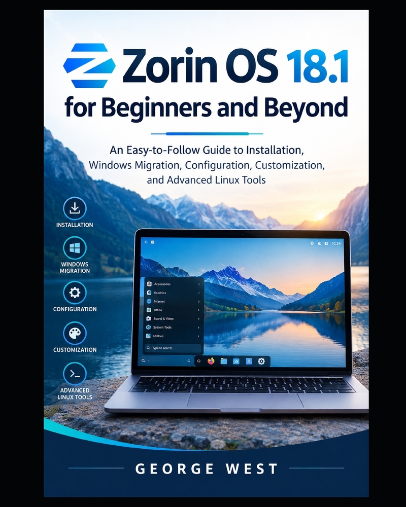 Zorin OS 18.1 for Beginners and Beyond: An Easy-to-Follow Guide to Installation, Windows Migration, Configuration, Customization, and Advanced Linux T cover
