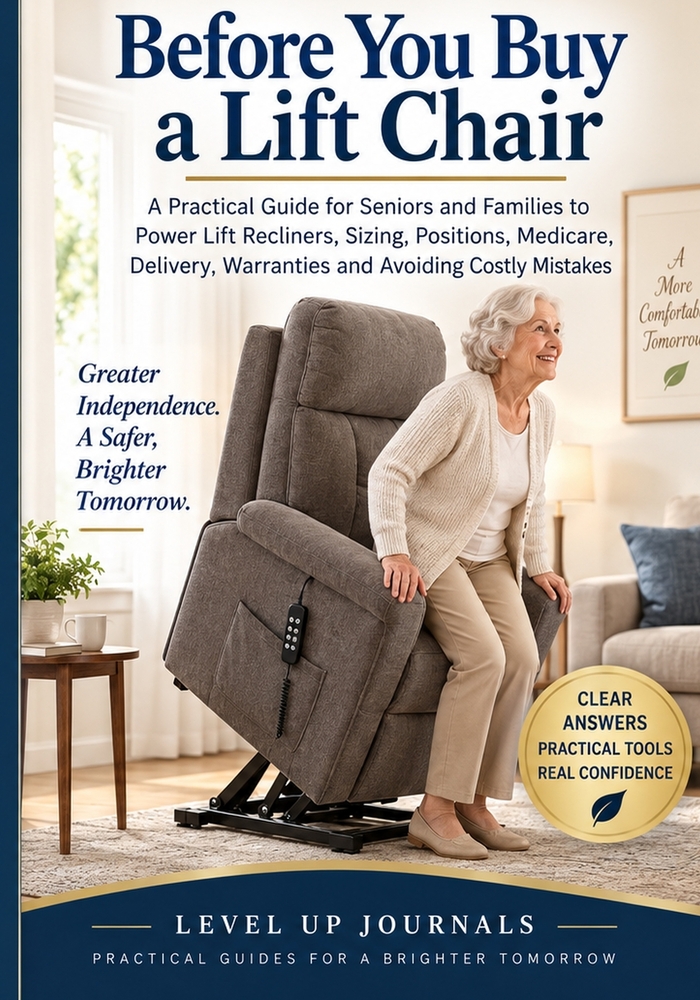 Before You Buy a Lift Chair: A Practical Guide for Seniors and Families to Power Lift Recliners, Sizing, Positions, Medicare, Delivery, Warranties and cover