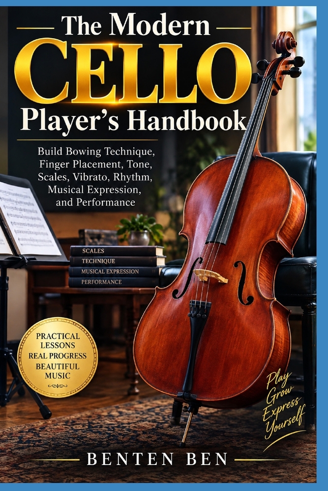 The Modern Cello Player's Handbook: Build Bowing Technique, Finger Placement, Tone, Scales, Vibrato, Rhythm, Musical Expression, and Performance cover