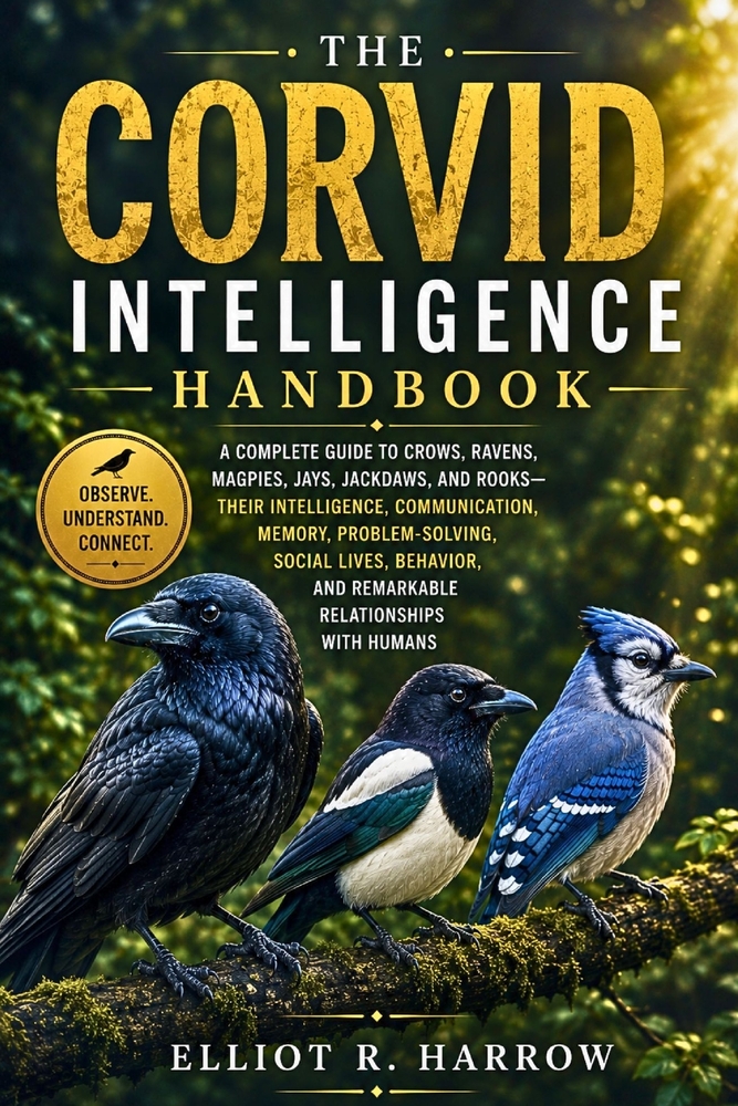 The Corvid Intelligence Handbook: A Guide to Crows, Ravens, Magpies, Jays, Jackdaws, and Rooks: Intelligence, Communication, Memory, Problem-Solving, cover