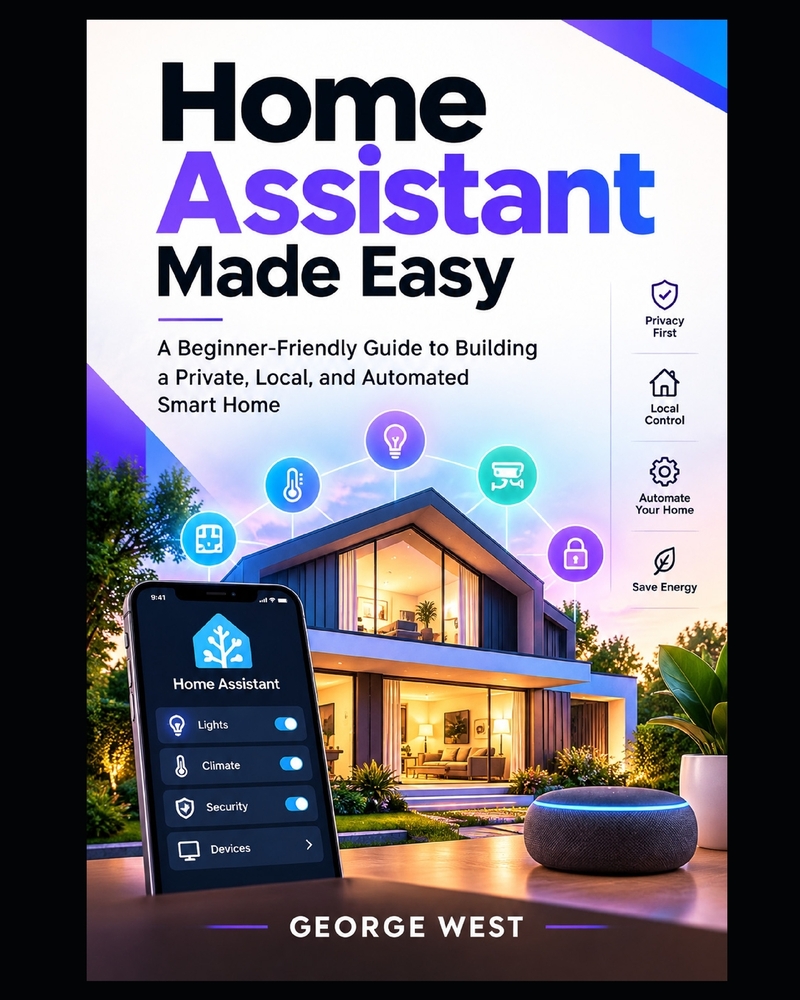 Home Assistant Made Easy: A Beginner-Friendly Guide to Building a Private, Local, and Automated Smart Home cover