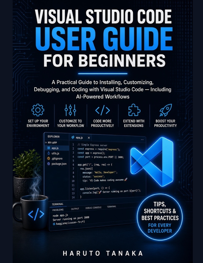 Visual Studio Code User Guide for Beginners: A Practical Guide to Installing, Customizing, Debugging, and Coding with Visual Studio Code - Including A cover