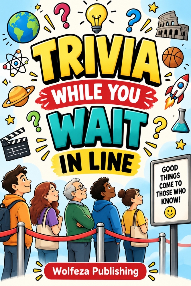 Trivia While You Wait in Line: Fun Facts, Quick Trivia Questions, and Fascinating Knowledge to Make Waiting in Line Fly By cover