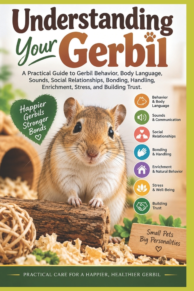 Understanding Your Gerbil: A Practical Guide to Gerbil Behavior, Body Language, Sounds, Social Relationships, Bonding, Handling, Enrichment, Stress, a cover