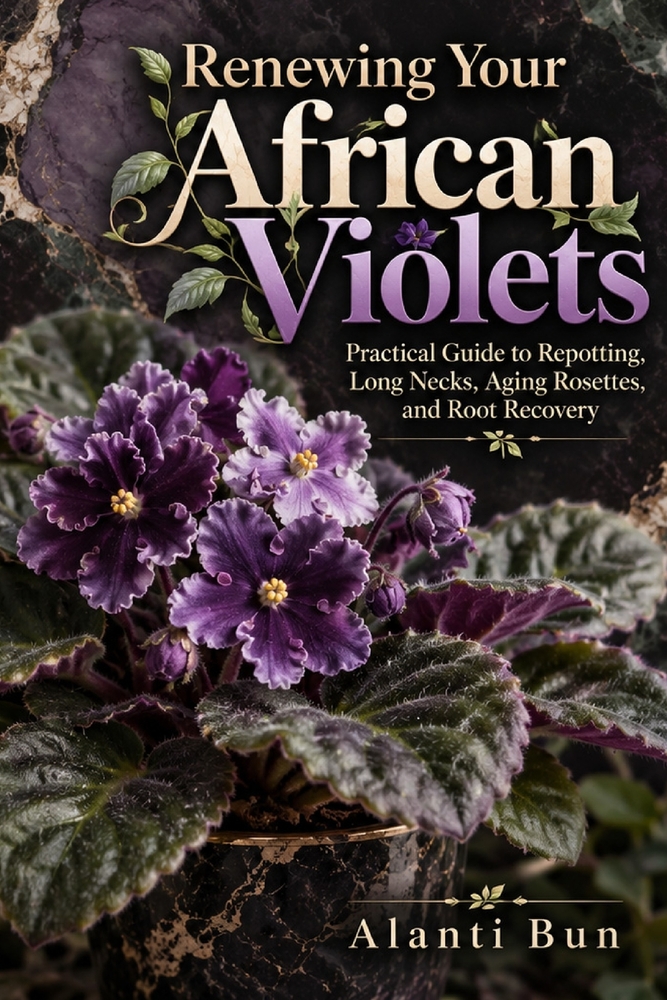 Renewing Your African Violets: Practical Guide to Repotting, Long Necks, Aging Rosettes, and Root Recovery cover