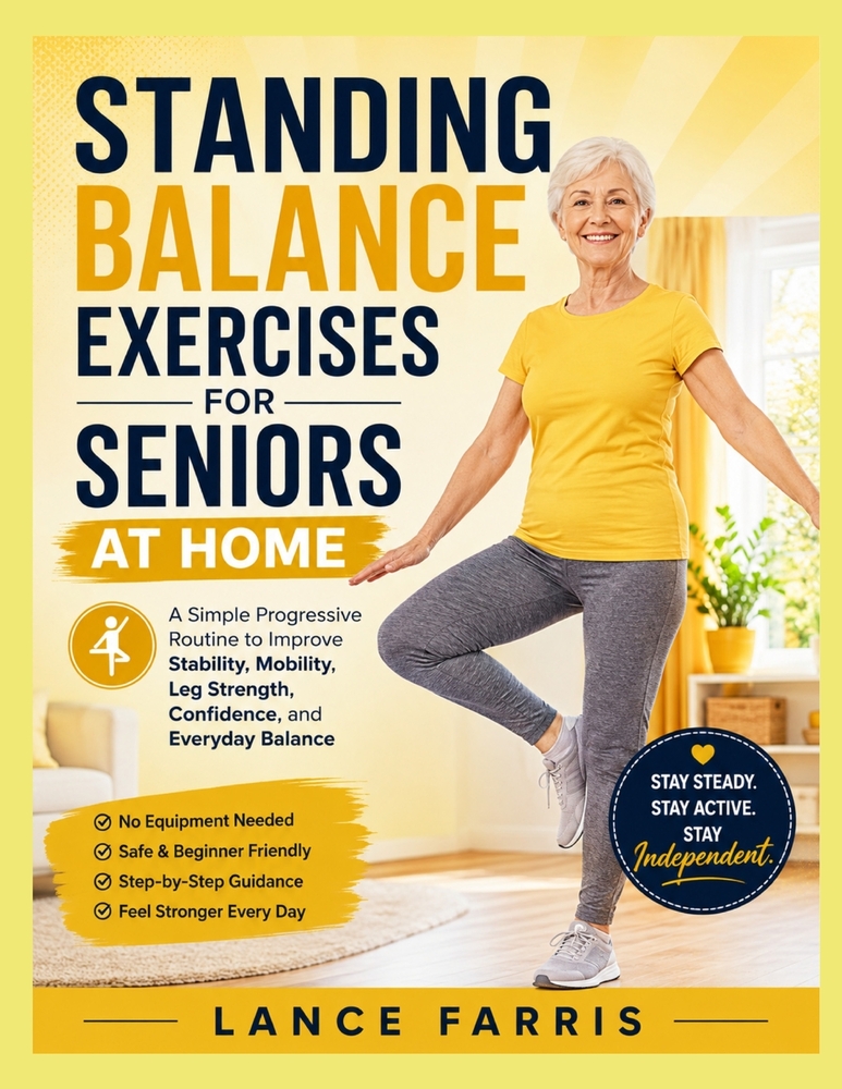 Standing Balance Exercises for Seniors at Home: A Simple Progressive Routine to Improve Stability, Mobility, Leg Strength, Confidence, and Everyday Ba cover