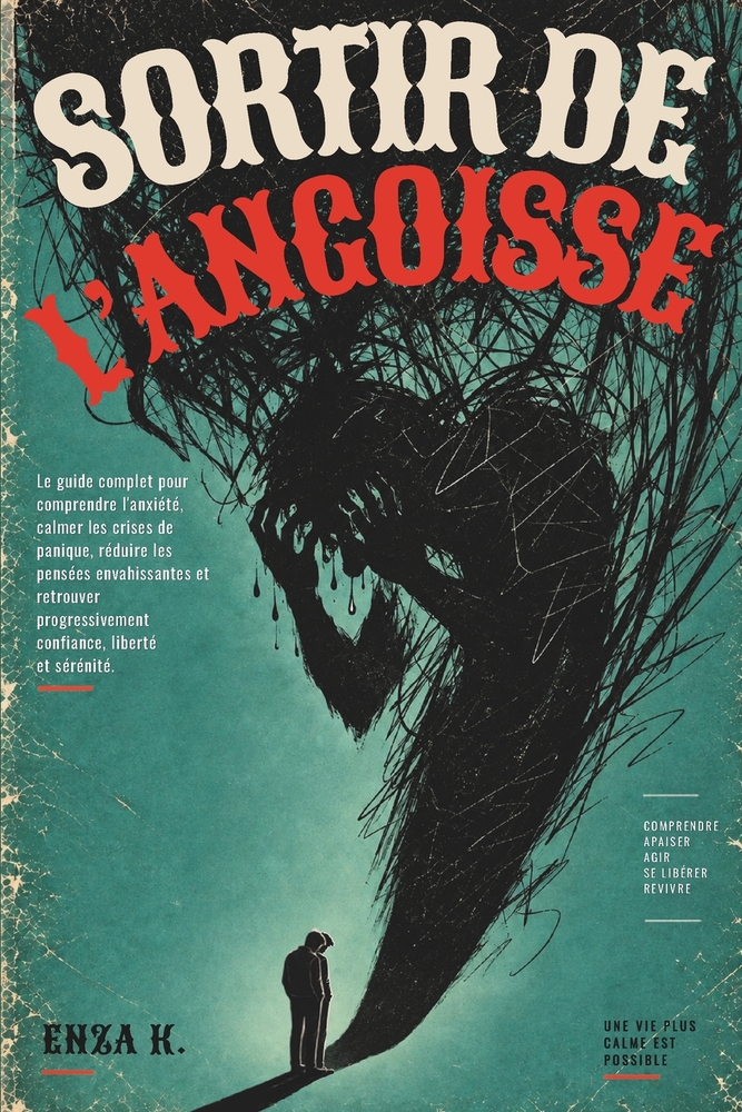 Sortir de l'Angoisse: Le guide pratique pour comprendre ce qui vous arrive, traverser les crises de panique, désamorcer les pensées anxieuses et retro cover