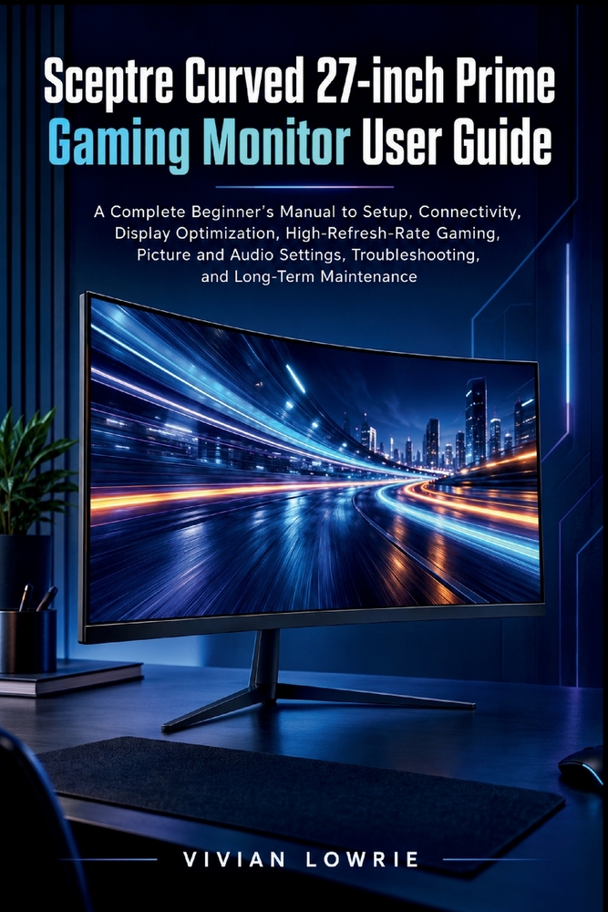 Sceptre Curved 27-inch Prime Gaming Monitor user guide: A Complete Beginner's Manual to Setup, Connectivity, Display Optimization, High-Refresh-Rate G cover