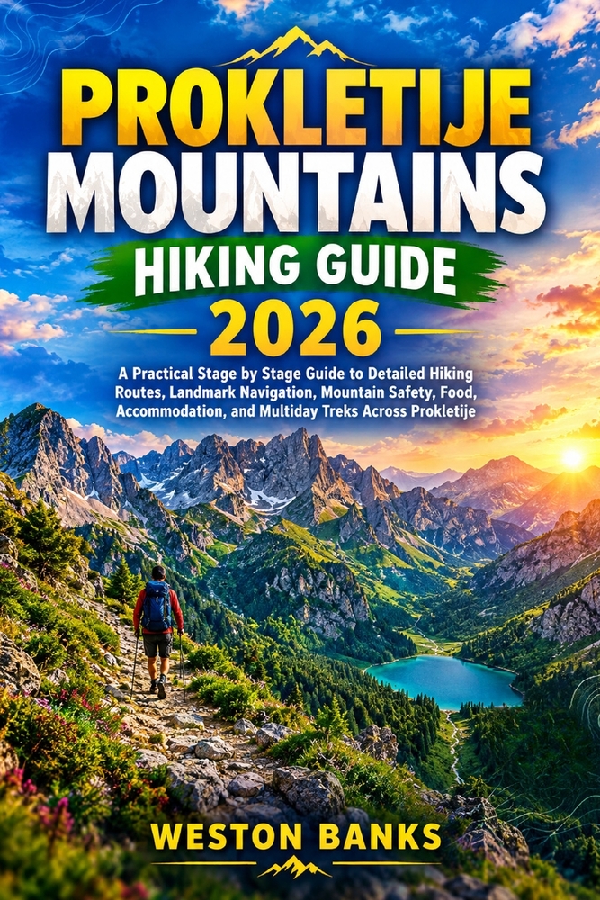 Prokletije Mountains Hiking Guide 2026: A Practical Stage by Stage Guide to Detailed Hiking Routes, Landmark Navigation, Mountain Safety, Food, Accomm cover