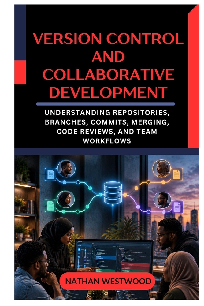 Version Control and Collaborative Development: Understanding Repositories, Branches, Commits, Merging, Code Reviews, and Team Workflows cover