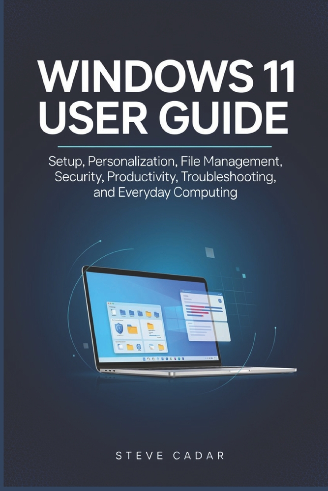 Windows 11 user Guide: Setup, Personalization, File Management, Security, Productivity, Troubleshooting, and Everyday Computing cover