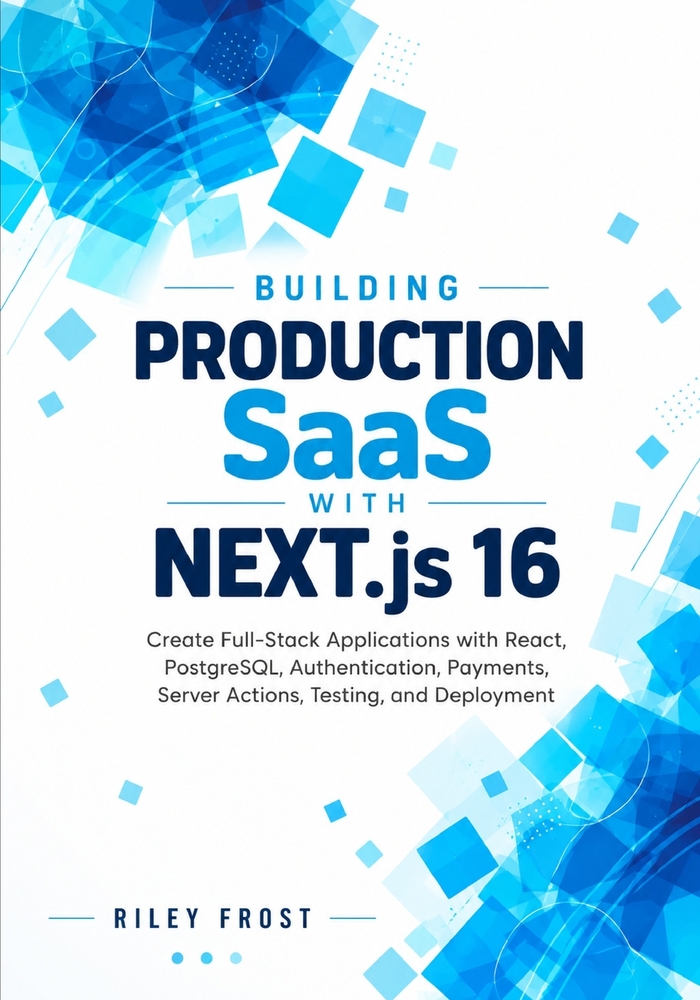 Building Production SaaS with Next.js 16: Create Full-Stack Applications with React, PostgreSQL, Authentication, Payments, Server Actions, Testing, an cover
