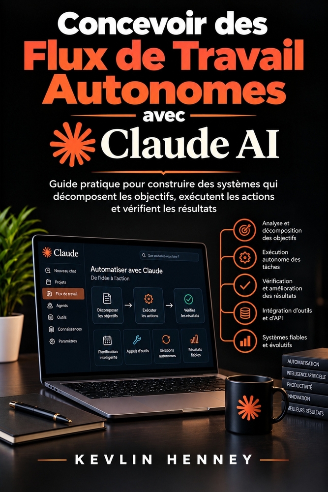 Concevoir Des Flux de Travail Autonomes Avec Claude AI: Guide pratique pour construire des systèmes qui décomposent les objectifs, exécutent les actio cover