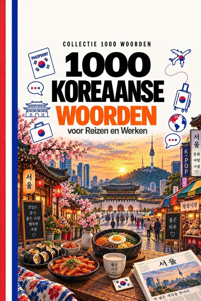 1000 Koreaanse Woorden: voor Reizen en Werken cover