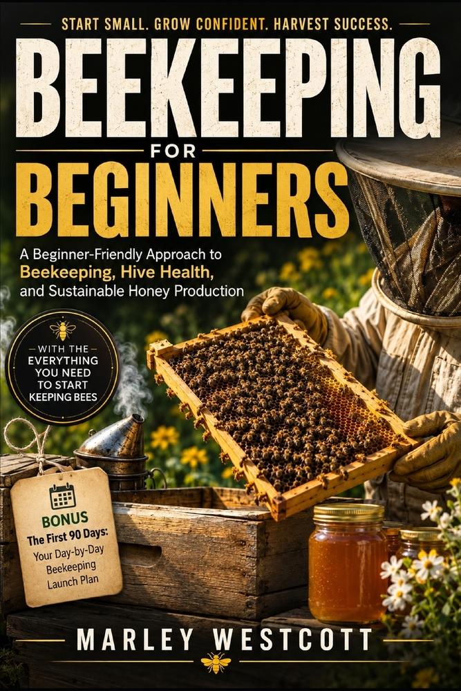 Beekeeping for Beginners: A Beginner-Friendly Approach to Beekeeping, Hive Health, and Sustainable Honey Production cover
