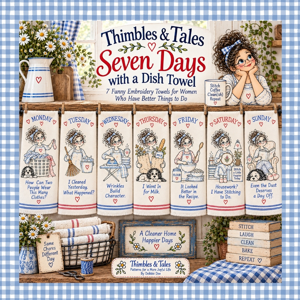 Thimbles & Tales: Seven Days with a Dish Towel cover