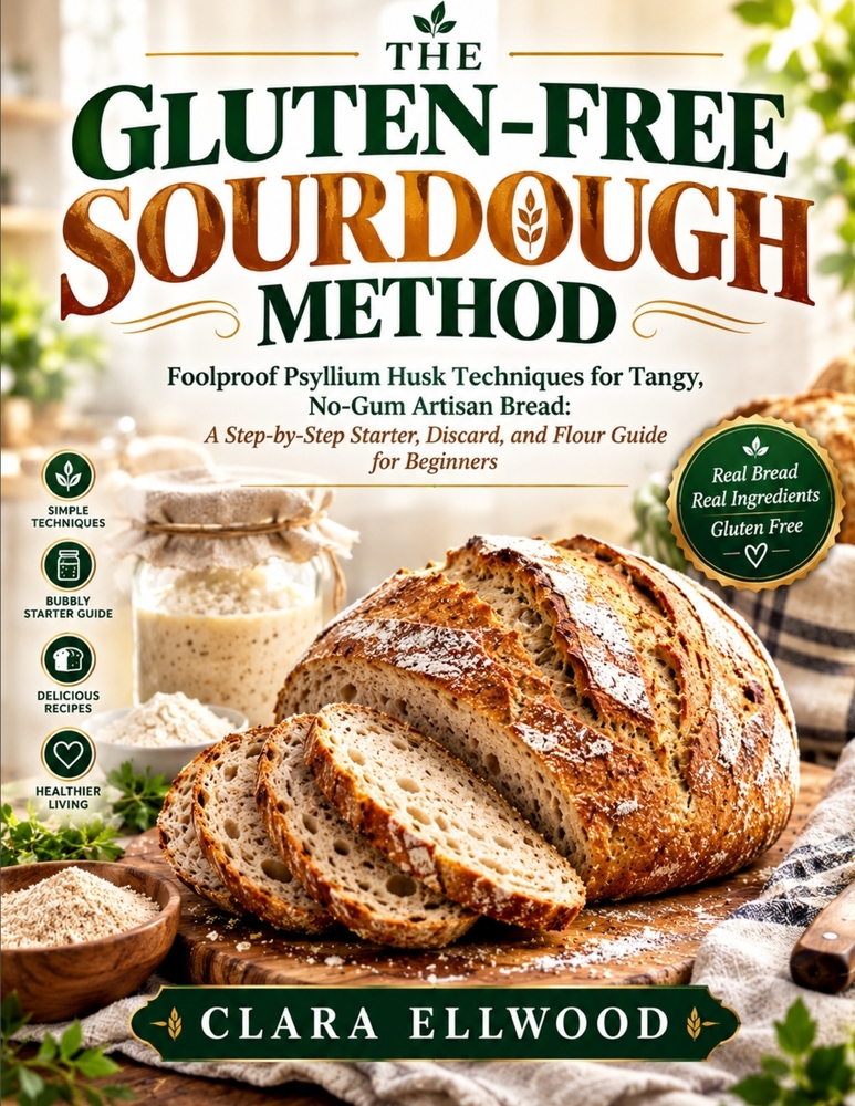 The Gluten-Free Sourdough Method: Foolproof Psyllium Husk Techniques for Tangy, No-Gum Artisan Bread: A Step-by-Step Starter, Discard, and Flour Guide cover