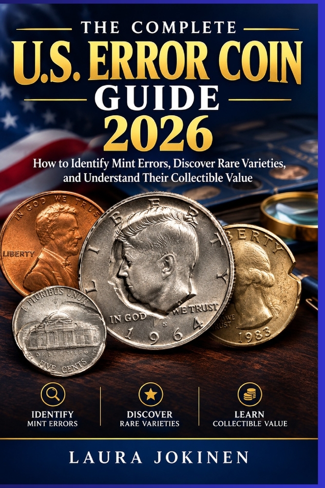 The Complete U.S. Error Coin Guide 2026: How to Identify Mint Errors, Discover Rare Varieties, and Understand Their Collectible Value cover